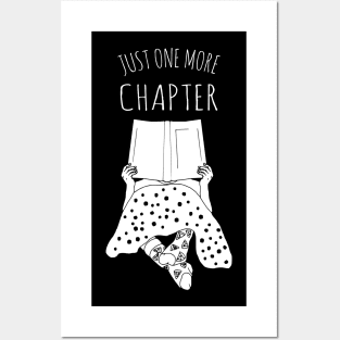 just one more chapter - white Posters and Art